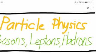 Particle Physics Bosons Leptons Hadrons [upl. by Frulla]