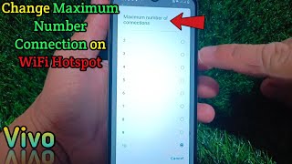 How to change maximum number connection on WiFi hotspot on Vivo Y02t [upl. by Traggat779]