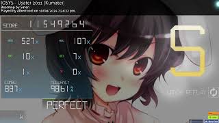 IOSYS  Usatei 2011 Kumatei 409 Stare rating Perfect  osu [upl. by Droc994]