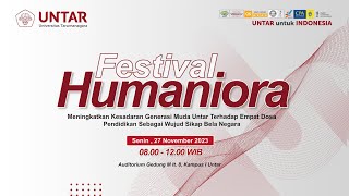 Seminar Humaniora 2023 Universitas Tarumanagara  Senin 27 November 2023 [upl. by Zaob]