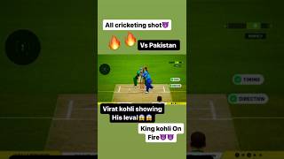 Virat kohli showing his leval😱😱all cricketing shot vs Pakistan ytshorts shorts dreamcricket24 [upl. by Siri]