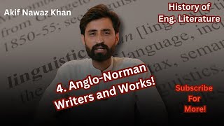 4 AngloNorman Literature Famous Writers and Works  Literature MCQs  Akif Nawaz Khan [upl. by Hayes]