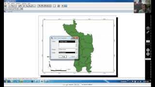 How to compose a map by using digital database in ArcView 3 3 [upl. by Enihpled694]