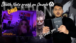 DEATH NOTE PRANK ON OMEGLE😱😱 [upl. by Assirac]