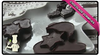 Chocolade vormpjes maken kerst  RECEPT 11 [upl. by Apgar]