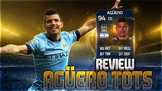 Fifa 15  Player Review Aguero TOTS 94 [upl. by Stirling]