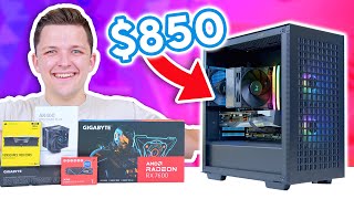 The BEST 850 Gaming PC Build 2023 😄 Budget Build Guide w Benchmarks [upl. by Anaej]