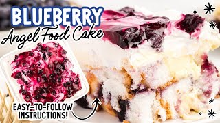 Blueberry Angel Food Cake [upl. by Esch]