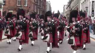 1st Battalion Scots Guards  Homecoming Parade 1st June 2013 [upl. by Lyrahs]