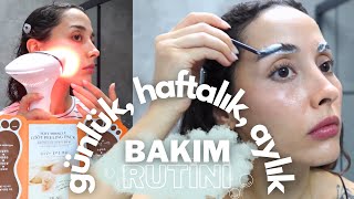 DEV bakım rutini 🧼🧼 LAZER EPİLASYON KAŞ AÇMA MANİKÜRPEDİKÜR DUŞ KESE [upl. by Ohploda470]