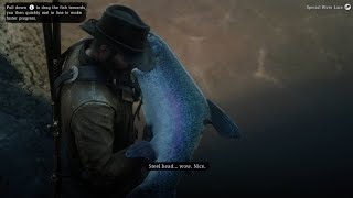 catching the legendary steelhead trout in rdr2 [upl. by Ailak282]