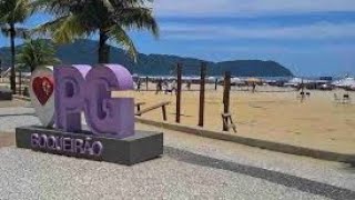 PRAIA GRANDE SP SEXTOU AO VIVO praia clima [upl. by Honebein]