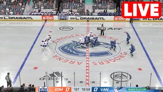 NHL LIVE🔴 Edmonton Oilers vs Vancouver Canucks  Game 1  8th May 2024  NHL Full Match  NHL 24 [upl. by Aienahs]