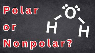 EASILY know if a Molecule is POLAR or NONPOLAR in Chemistry  Tadashi Science [upl. by Sakram]