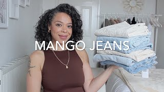 Mango Jeans try on haul  Vilma Martins [upl. by Eicnahc450]