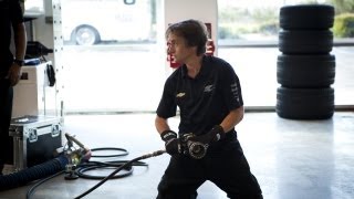 Richard Hammond Changes IndyCar Tire  CRASH COURSE Sneak Peek NEW BBC America [upl. by Mandler]