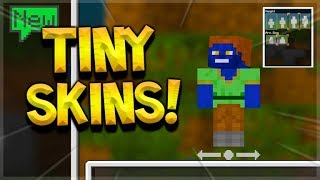 Minecraft How To Turn Into A TINY CUSTOM Skin MCPEBEDROCK [upl. by Alwyn]