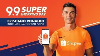 iklan goyang Shopee Cristiano ronaldo Versi Full HD Durasi panjang  ronaldo dancing shopee 1212 [upl. by Wiltz]