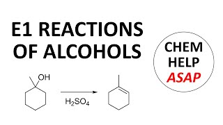 E1 reactions on alcohols [upl. by Honoria886]