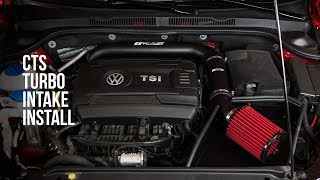 CTS Turbo Intake Install  Mk6 VW Jetta EA888 Gen 3 Engine [upl. by Whorton]