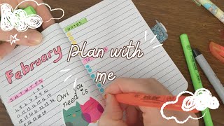 Pocket Planner Setup 2024  February Plan with me [upl. by Nigam81]