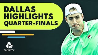 Isner amp Pospisil Battle Opelka Fritz In Action  Dallas 2022 QuarterFinal Highlights [upl. by Repsag682]