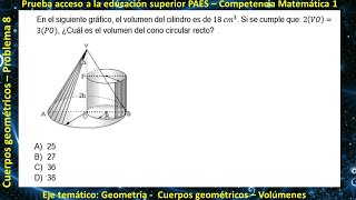 Geometría  Cuerpos geométricos  Problema 8 [upl. by Ennaeirrac191]