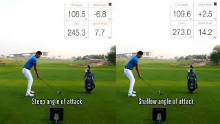 Shallow your angle of attack to hit LONGER DRIVES [upl. by Bringhurst]