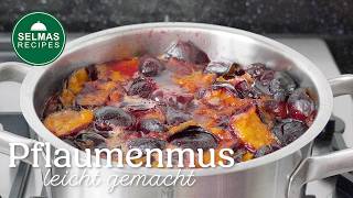 Pflaumenmus Rezept  Pflaumenmus Kochen  Powidl 🫙💯 [upl. by Lexie]