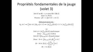 Espaces vectoriels topologiques partie 26  Propriétés fondamentales de la jauge volet 3 [upl. by Adihsaar630]