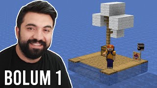 Minecraft RAFT SURVIVAL 2 Sal Survival  Bölüm 1 [upl. by Anitnelav285]