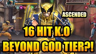 Ascended Wolverine STILL BEYOND GOD TIER HORSEMAN 16 HIT ROL KO  Marvel Contest of Champions [upl. by Nylidnarb]