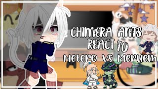 Chimera Ants  Komugi react to Netero vs Meruem  HxH  ⚠️SPOILERS⚠️  Original  Gacha Club [upl. by Wilhelmine]