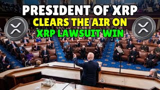 XRP UPDATE The president of Ripple discusses the lawsuit and the XRP ETF [upl. by Gertrudis]