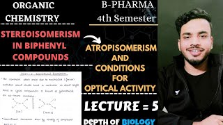 stereoisomerism in biphenyl compounds  atropisomerism  condition for optically activity sgsir [upl. by Gaspard]