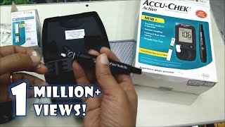 How to use Accu Chek Active Blood Glucose Monitoring system  Accu Chek Demonstration [upl. by Sothena]