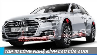 TOP 10 CÔNG NGHỆ ĐỈNH CAO TRÊN CÁC MẪU XE AUDI  XE24h [upl. by Nirok898]