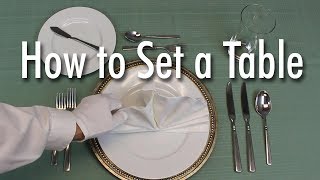 Learn How to Set a Formal Dinner Table [upl. by Doykos]