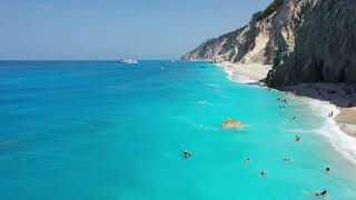 Lefkada Greece Egremni Beach [upl. by Dolphin]