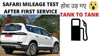 TATA SAFARI MILEAGE TEST AFTER FIRST SERVICE [upl. by Mullac]