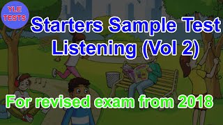 2018 Starters Listening Sample Test 2 With Answers  Young Learners Tests [upl. by Pepe673]