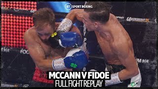 Dennis McCann perfect body shot knockout against Brett Fidoe [upl. by Vite]