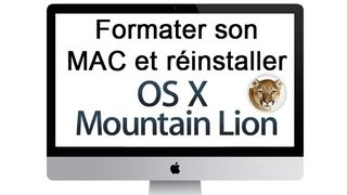 Comment formater son MAC et réinstaller MAC OS X 108 Mountain Lion [upl. by Ecitsuj552]