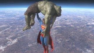 Superman vs Hulk  The Fight Part 4 [upl. by Eiznekam]