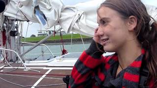 Interview with Laura Dekker Arriving in New Zealand [upl. by Ddart776]