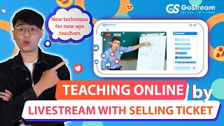 GOSTREAM  HOW TO CREATE A LIVE STREAM SELL TICKET [upl. by Bel]