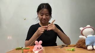 Basic Knitting Class Learn to Knit a Brown Wool Giraffe Part 3 [upl. by Richy233]