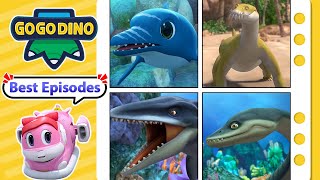 Best Sea Carnivores  Ophthalmosaurus Elasmosaurus  More  GOGODINO Best Episodes  Dinosaurs [upl. by Gosney]