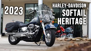 HarleyDavidson Softail Heritage  Preowned 2023 Ride amp Review [upl. by Nrublim]