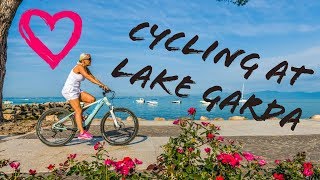 Cycling at Lake Garda  with the best camping ever in Torbole [upl. by Aierb150]